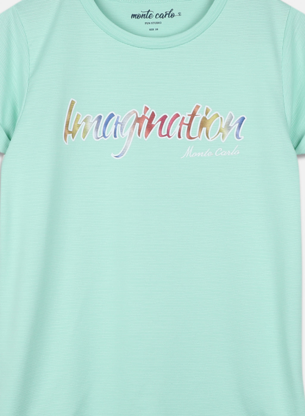 Girls Aqua Blue Printed Top