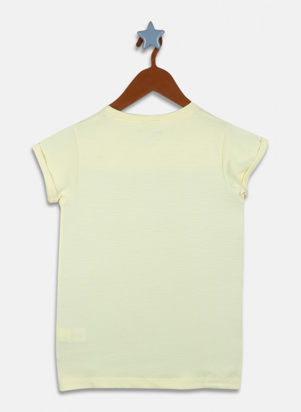 Girls Yellow Printed Top