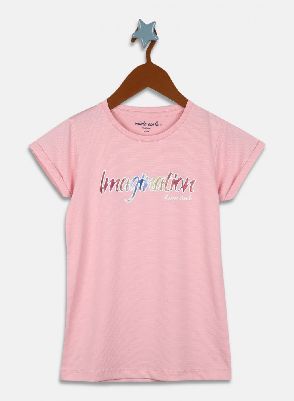 Girls Pink Printed Top