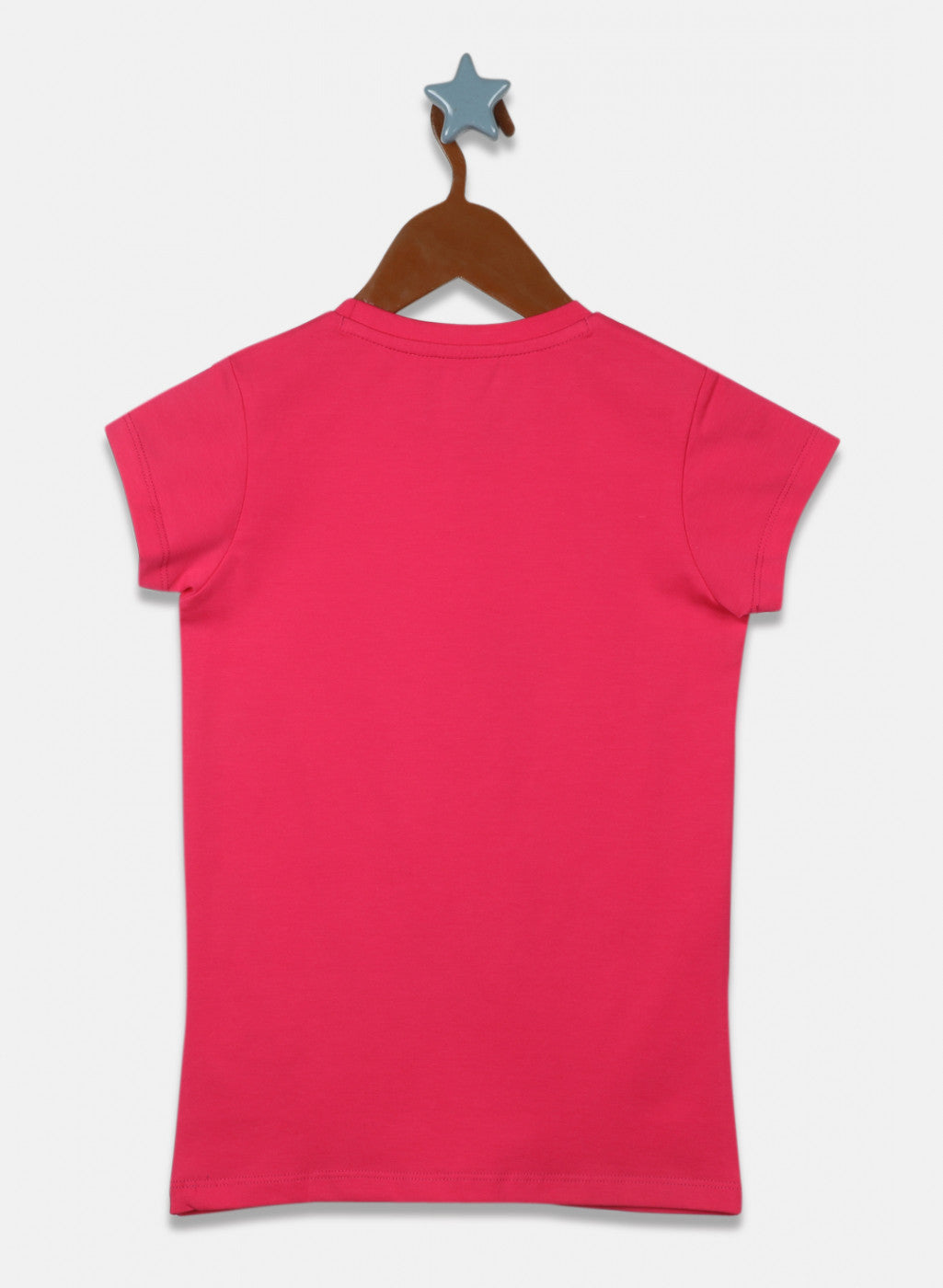 Girls Pink & Navy Blue Printed Top 2Pc Set