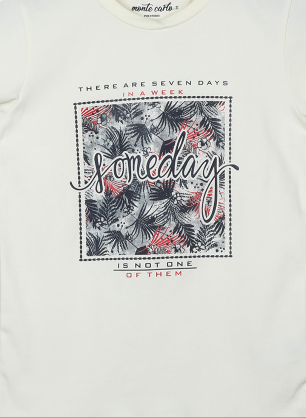 Girls Cream & Red Printed Top 2Pc Set