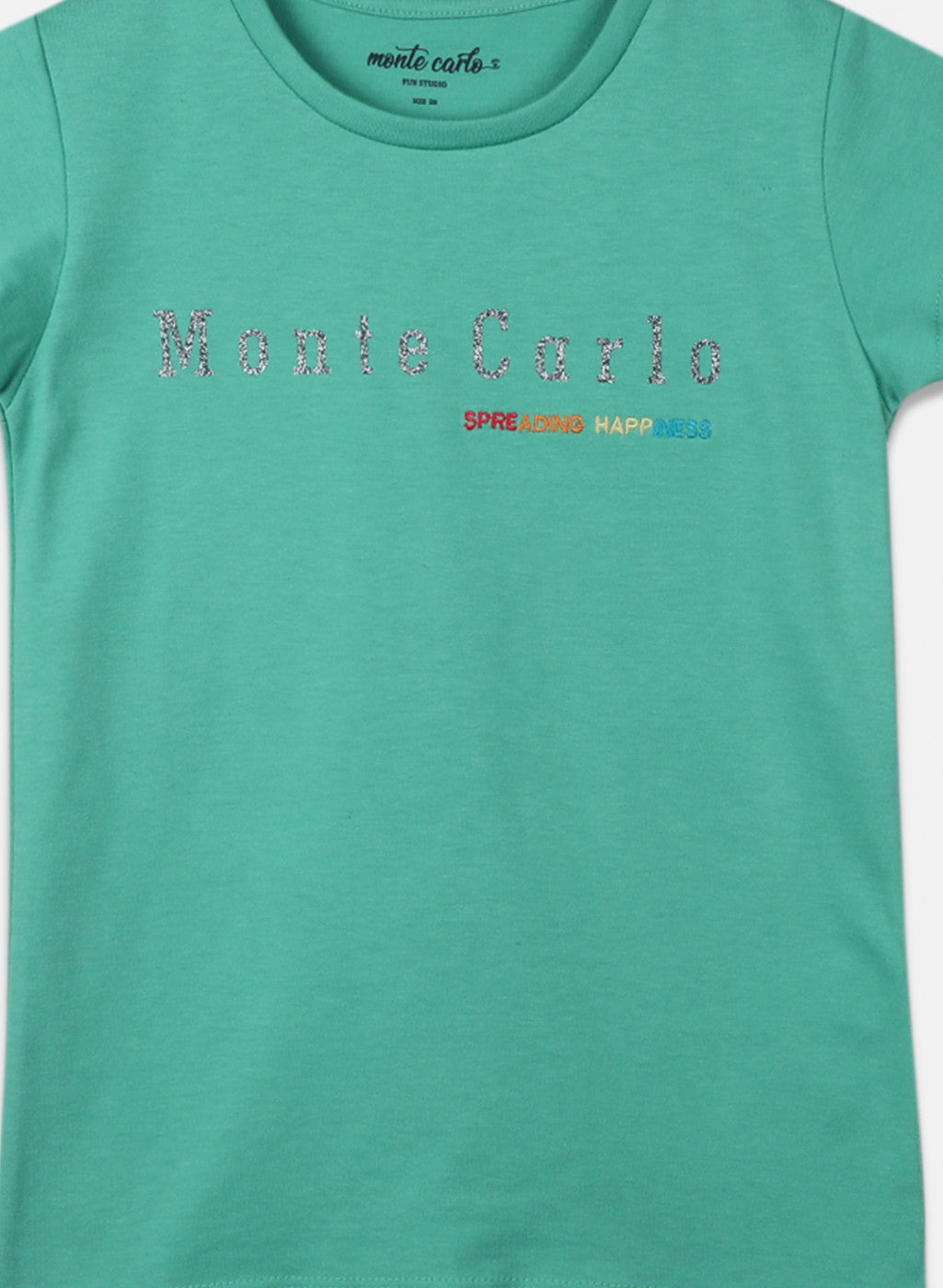 Girls Green Printed Top