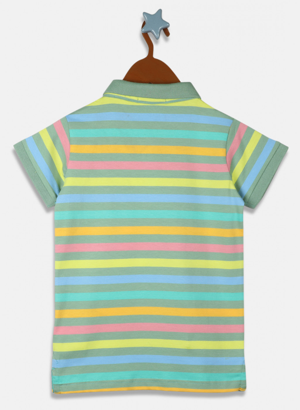 Girls Green Stripe T-Shirt