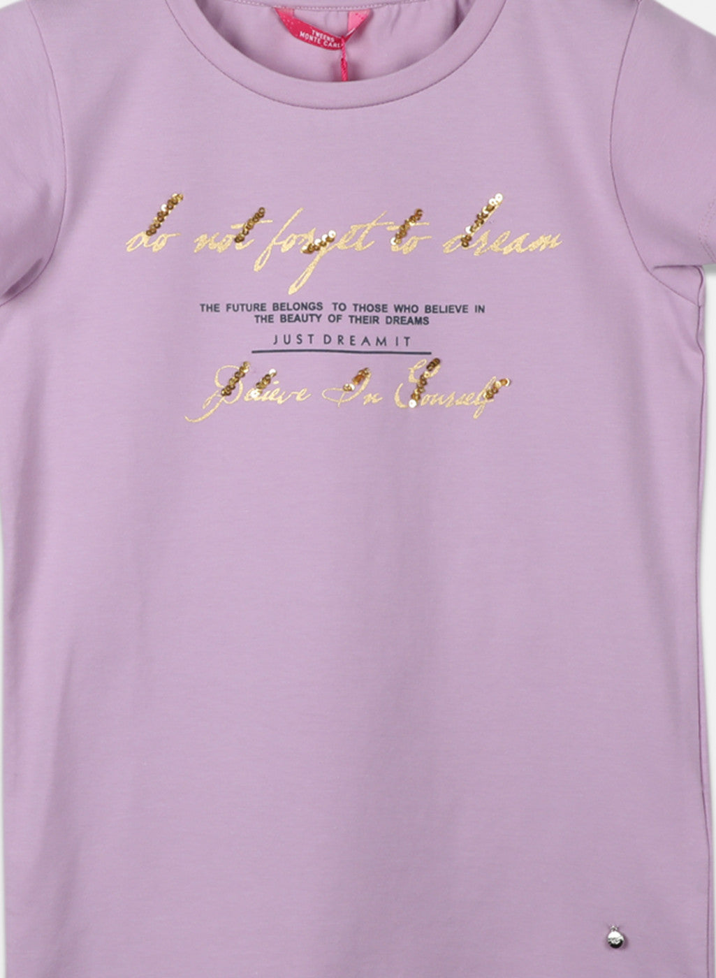 Girls Purple Printed Top