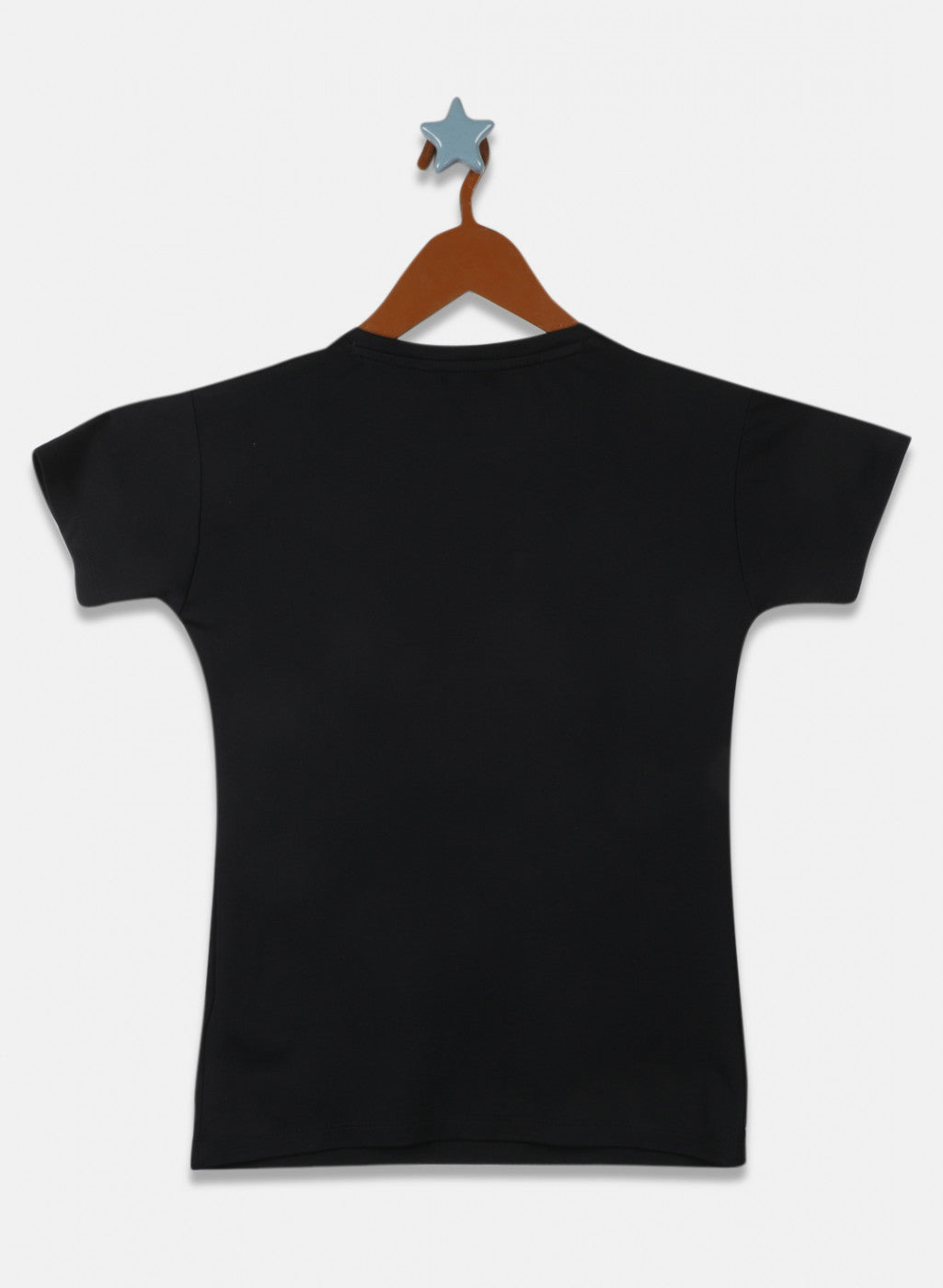 Girls Black Printed Top