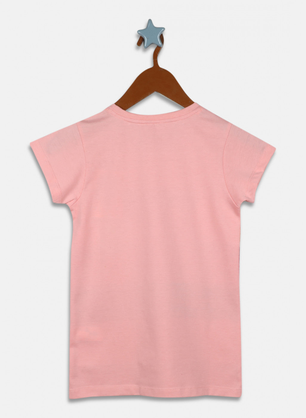 Girls Peach Printed Top