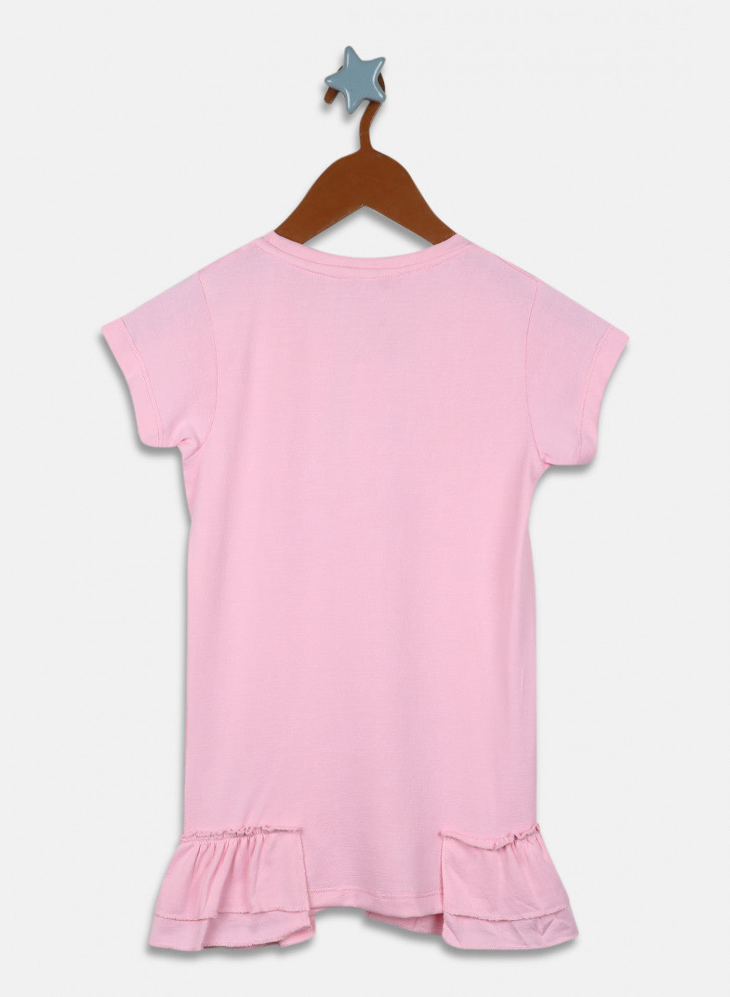Girls Pink Printed Top