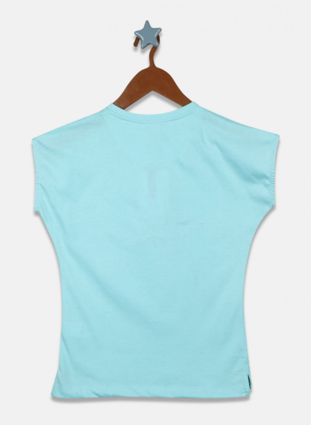 Girls Blue & Grey Printed Lower Set