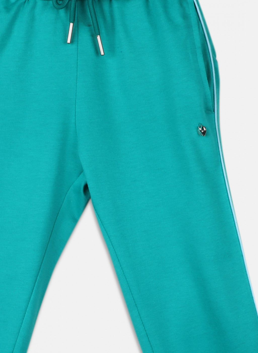 Girls Green Regular Fit Lower