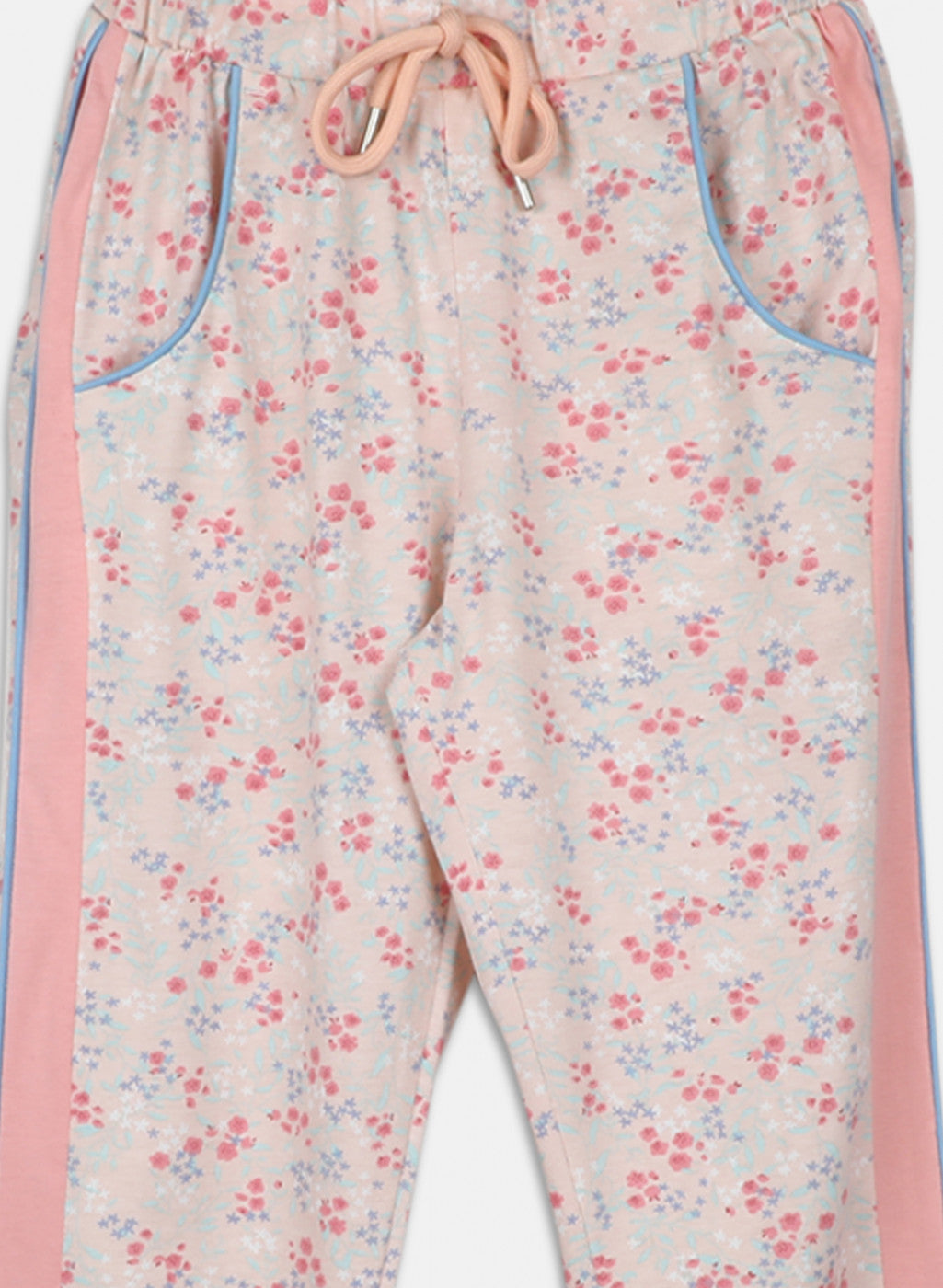 Girls Peach Regular Fit Lower