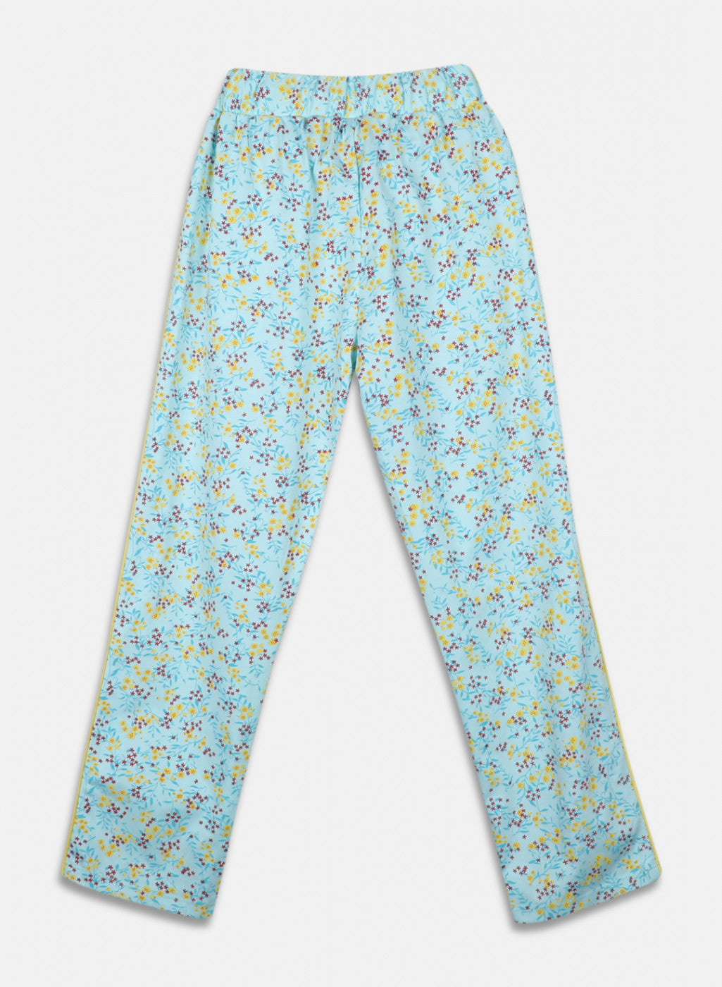 Girls Aqua Blue Regular Fit Lower