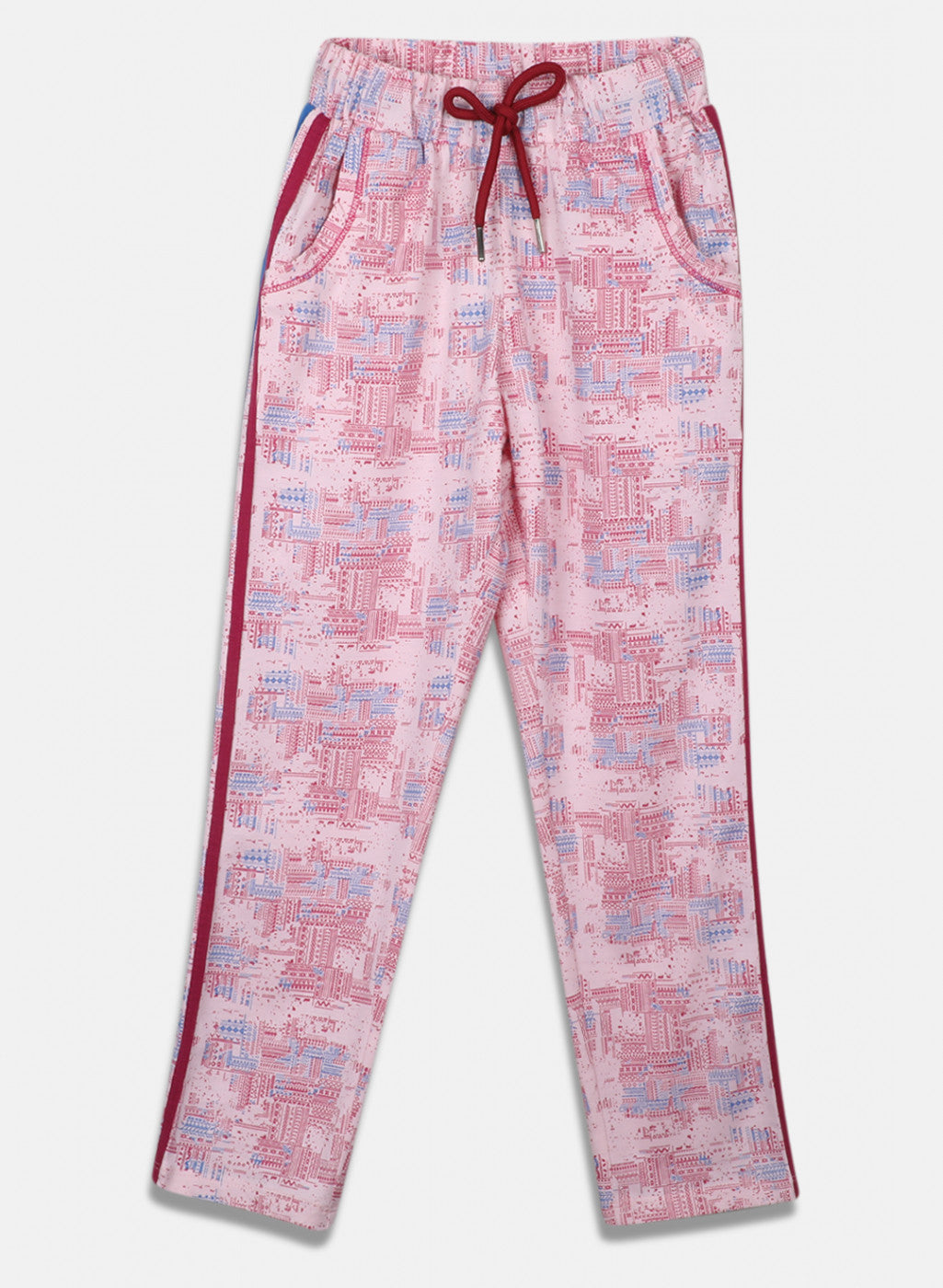 Girls Pink Regular Fit Lower