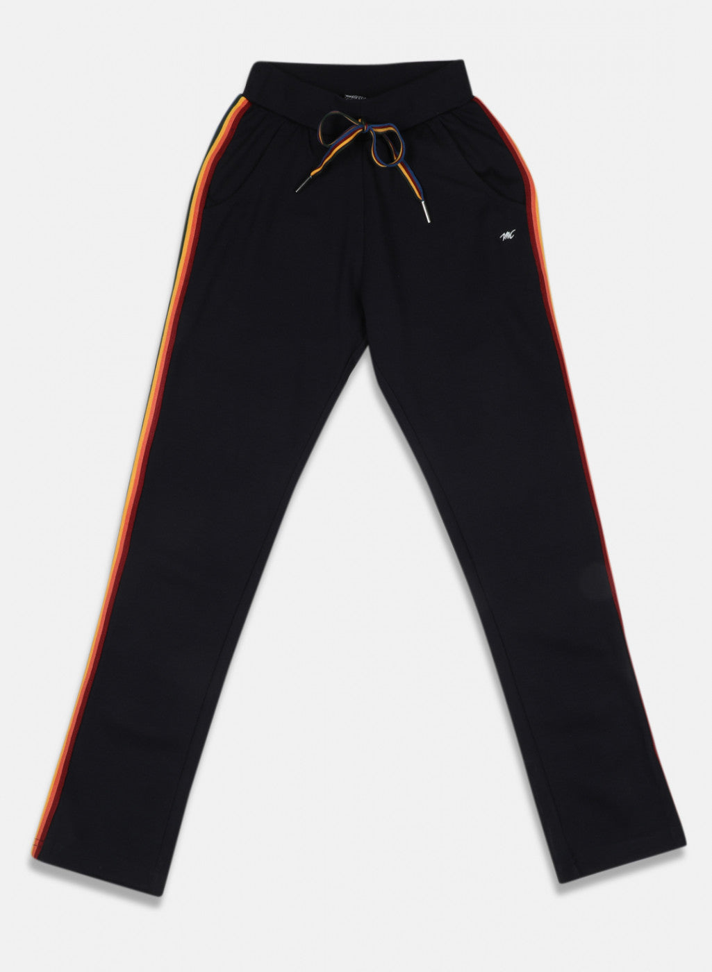 Girls Navy Blue Regular Fit Lower