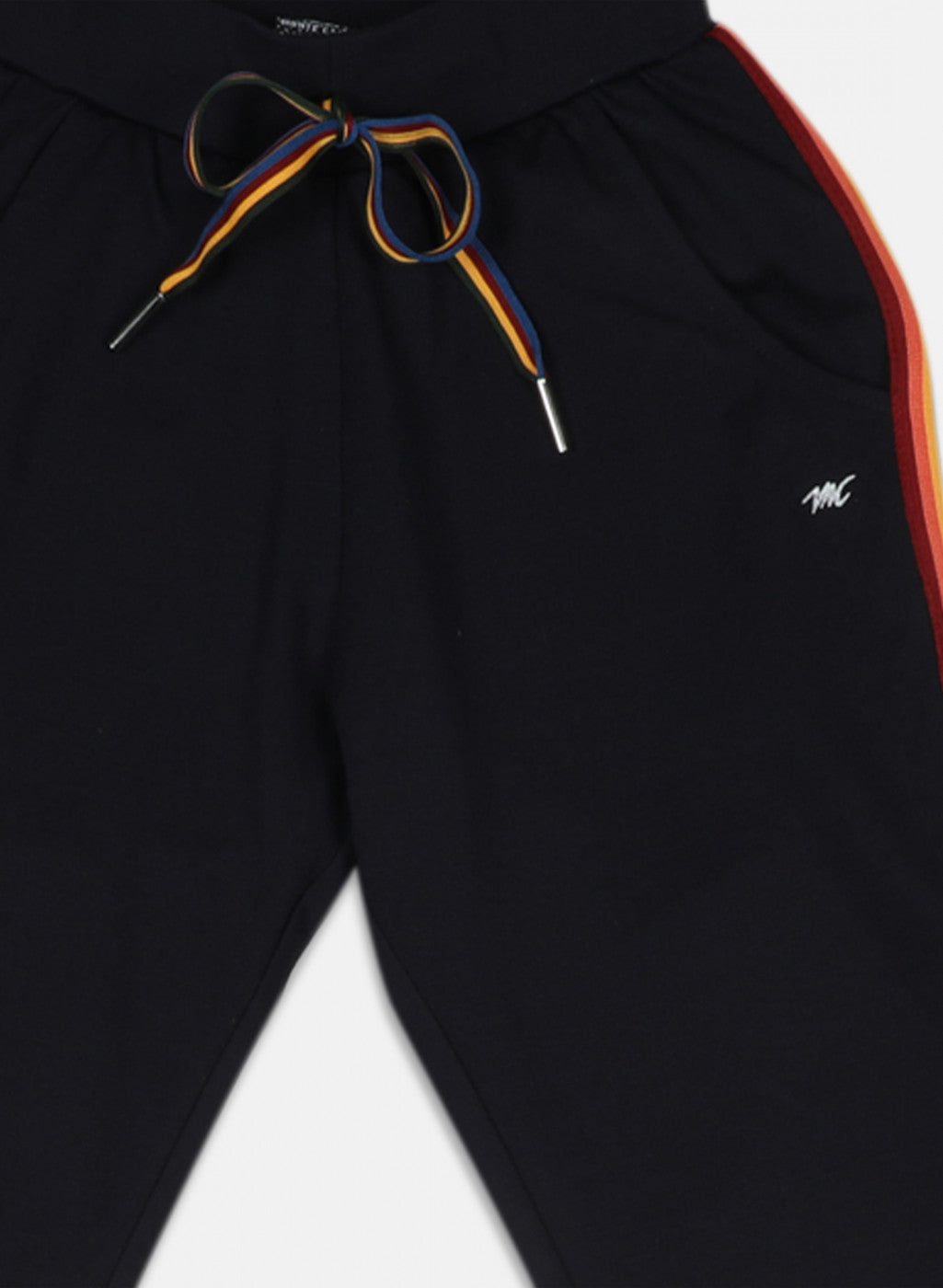 Girls Navy Blue Regular Fit Lower