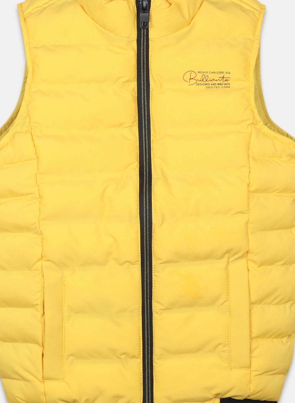 Boys Yellow Solid Jacket