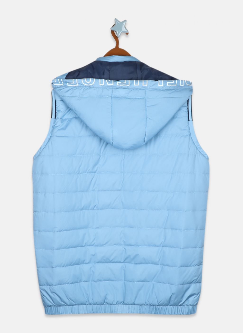 Boys Blue Solid Jacket