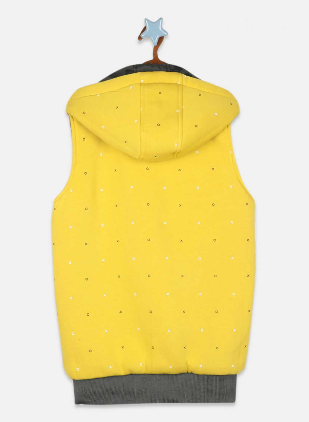 Boys Olive Self Design Jacket