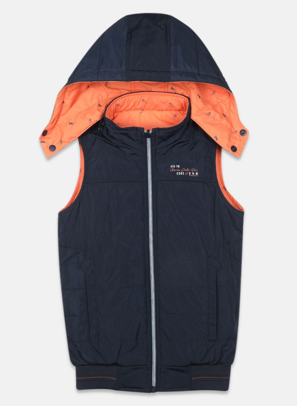 Boys NAvy Blue Solid Jacket