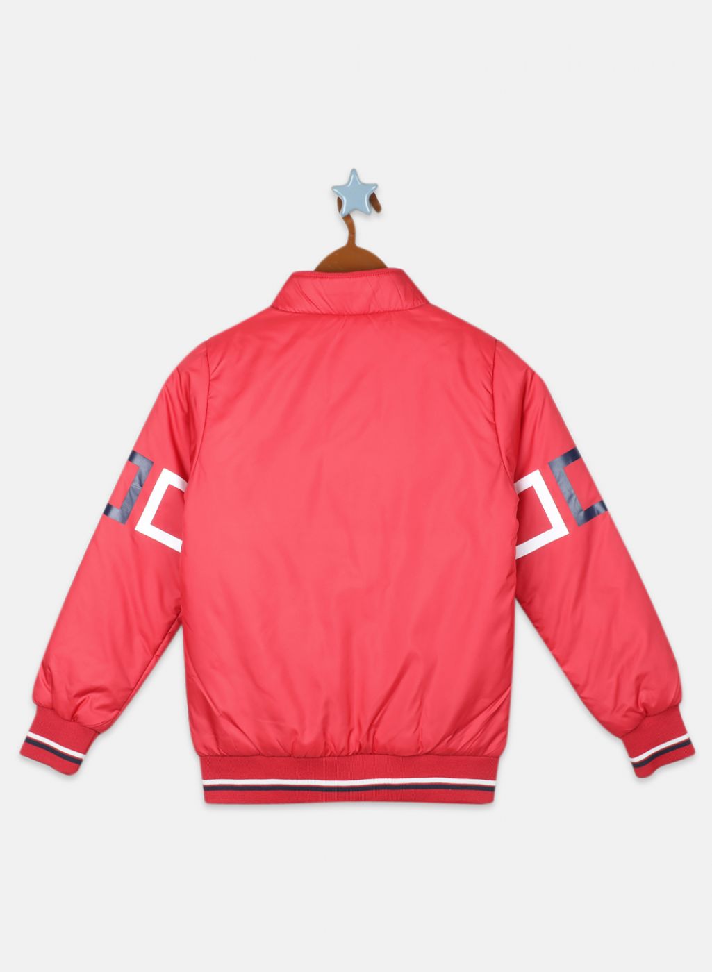 Boys Red Solid Jacket