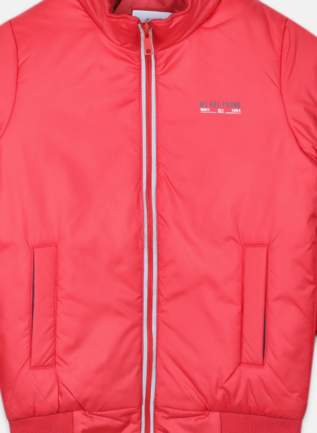 Boys Red Solid Jacket