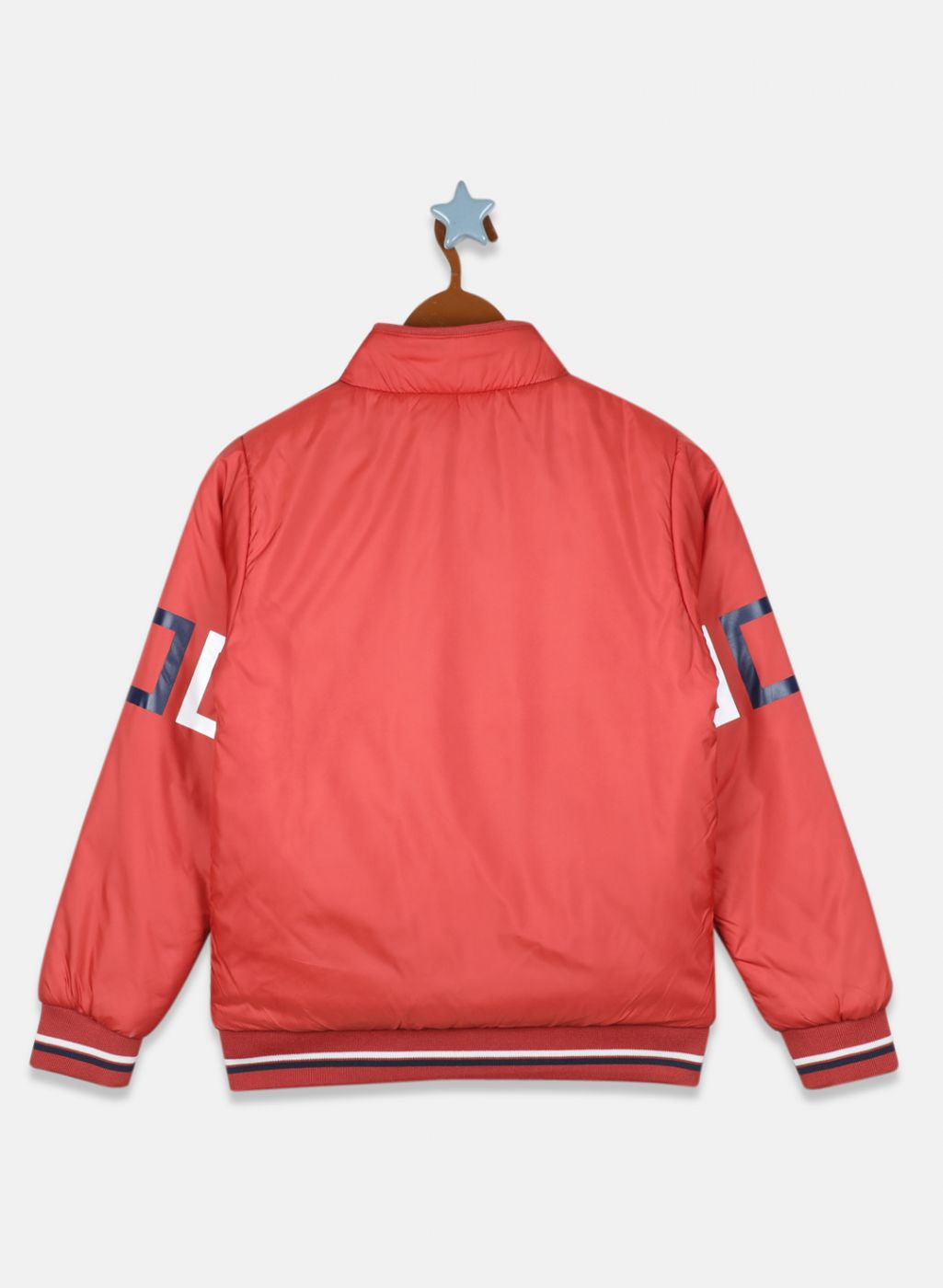 Boys Rust Orange Solid Jacket