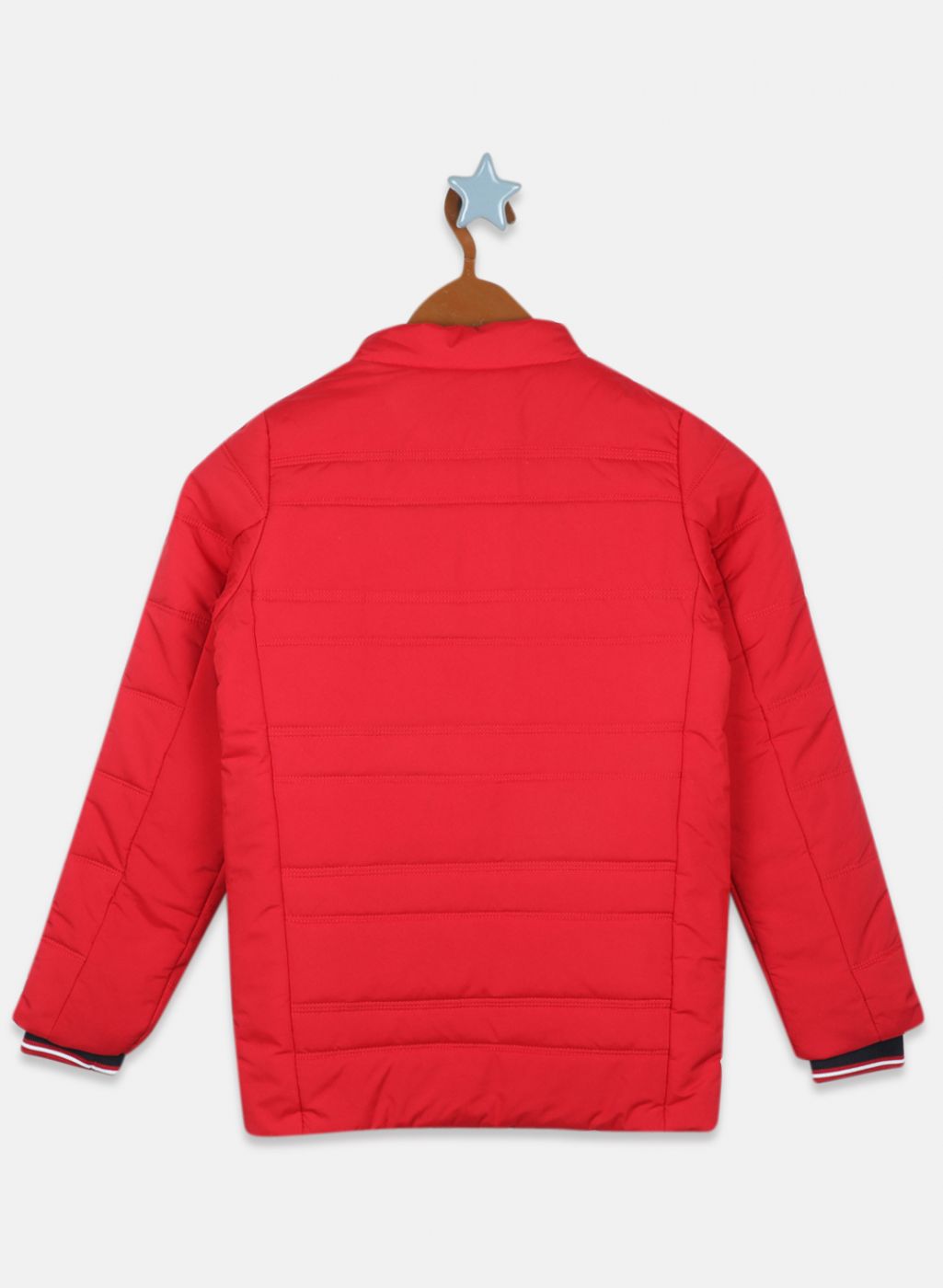 Boys Red Solid Jacket