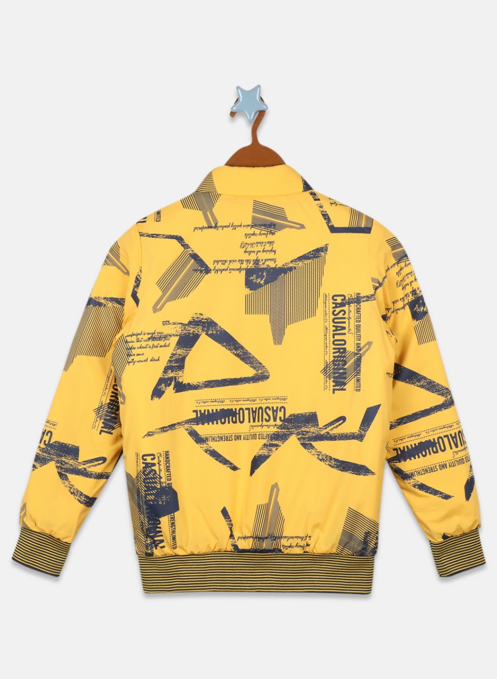 Boys NAvy Blue Solid Jacket