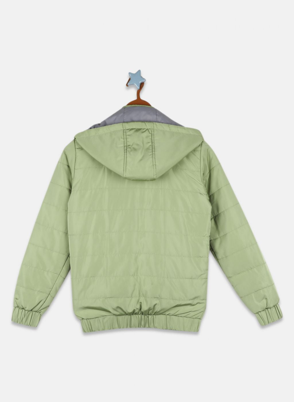 Boys Green Solid Jacket