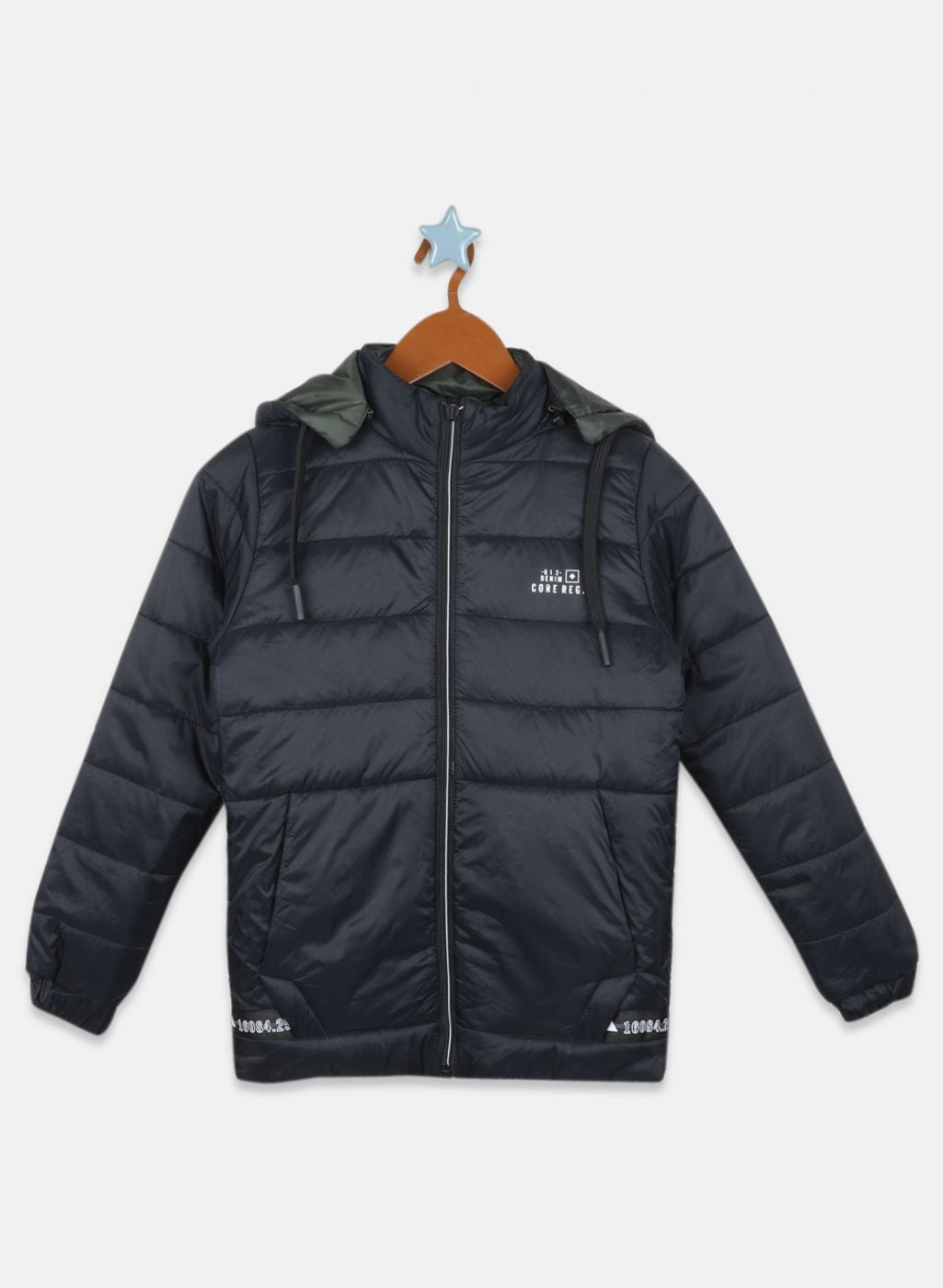 Boys Black Reversible Solid Jacket
