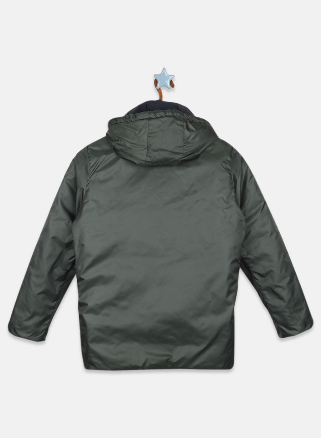 Boys Black Reversible Solid Jacket