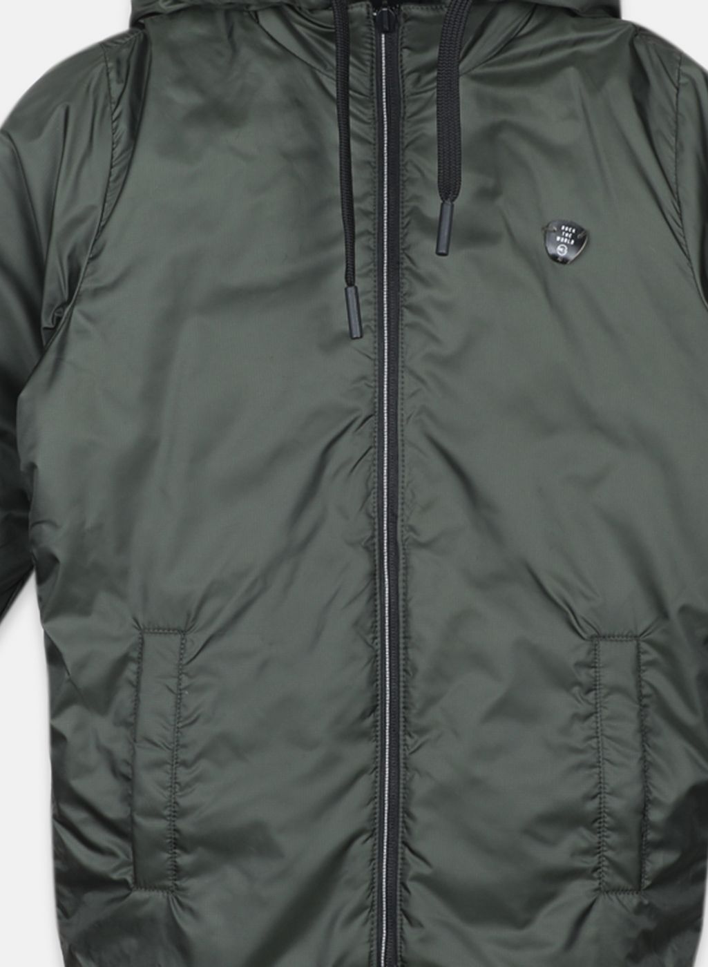 Boys Black Reversible Solid Jacket