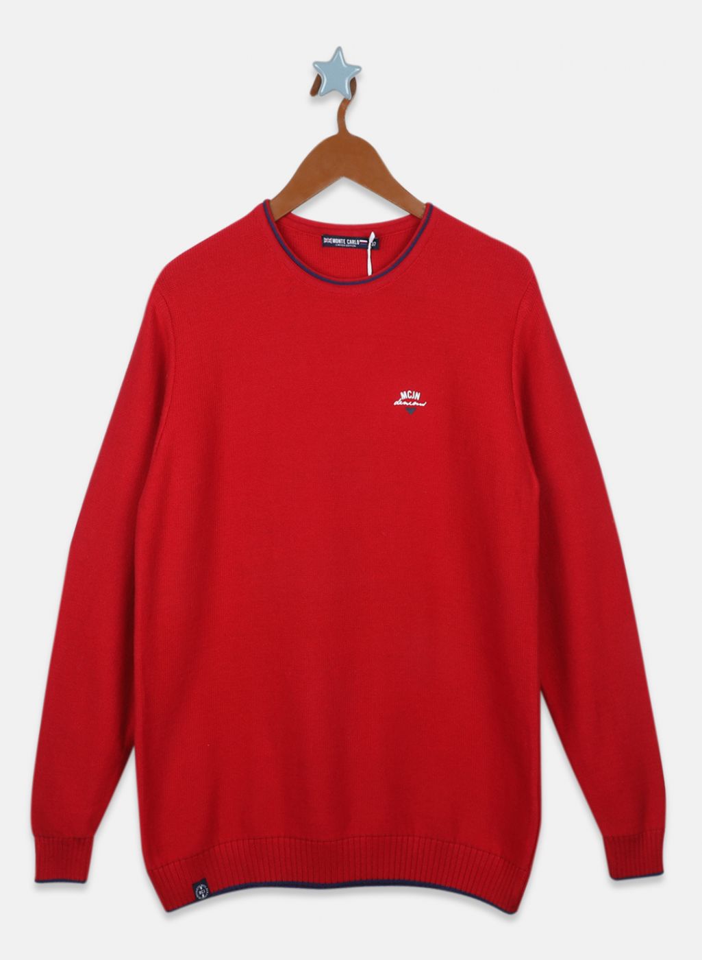 Boys Red Solid Pullover