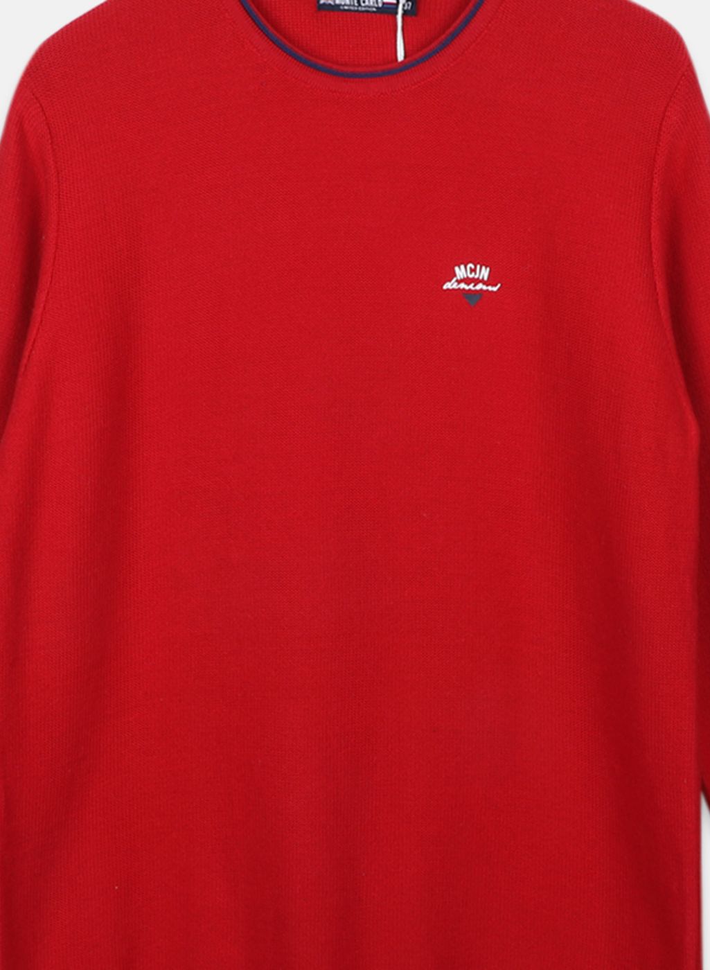 Boys Red Solid Pullover