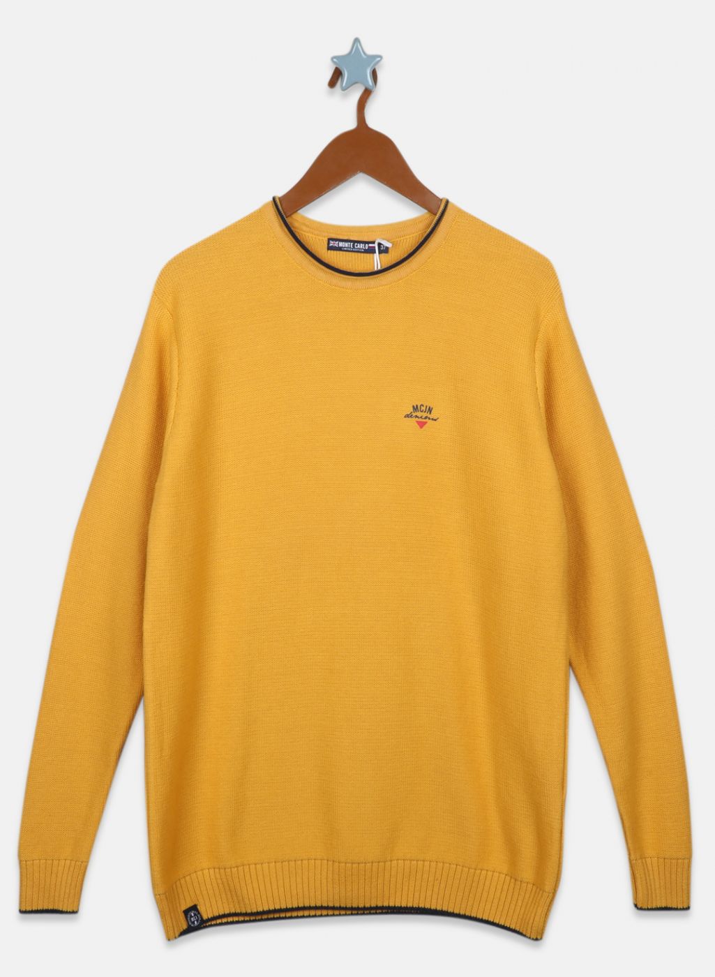 Boys Mustard Solid Pullover