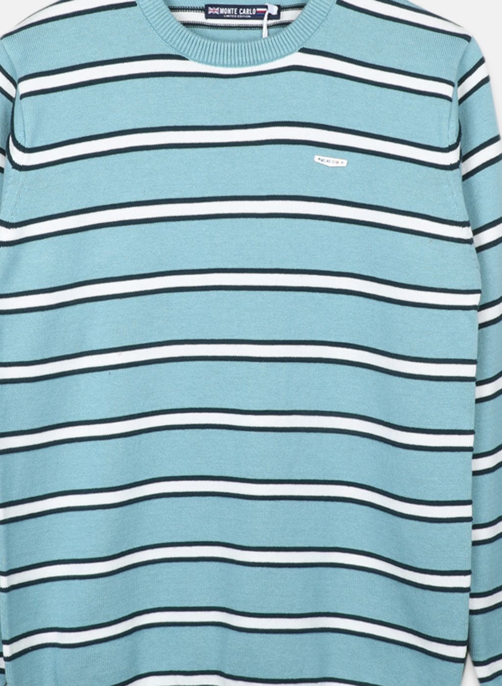 Boys Teal Blue Stripe Pullover