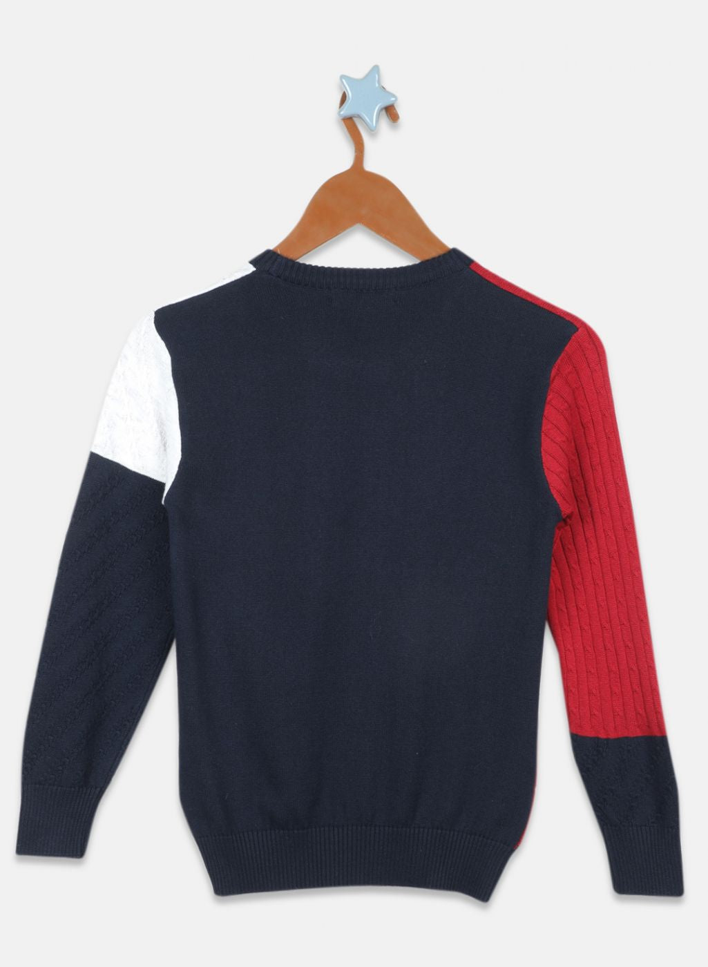 Boys NAvy Blue Stripe Pullover