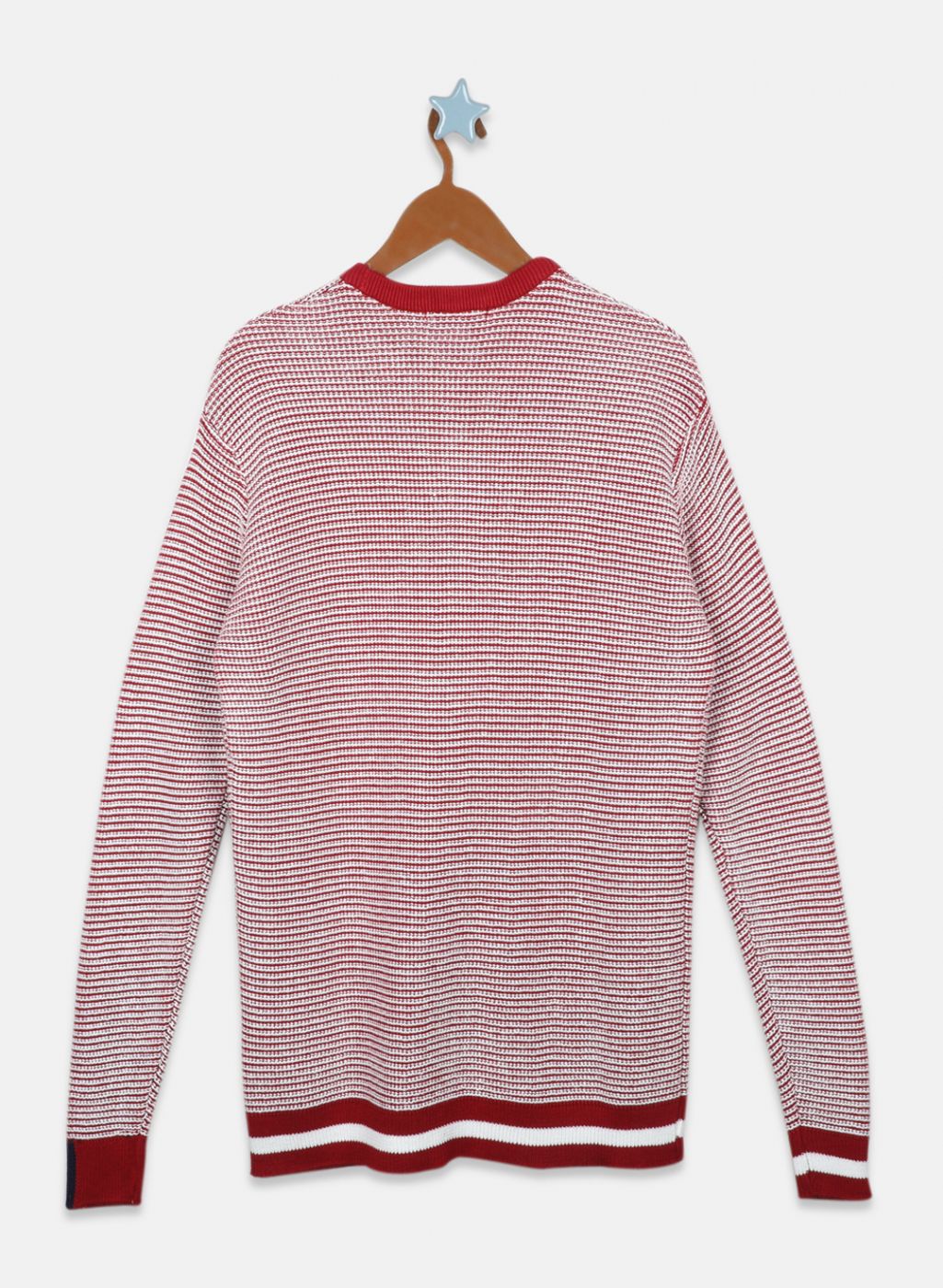 Boys Maroon Printed Pullover