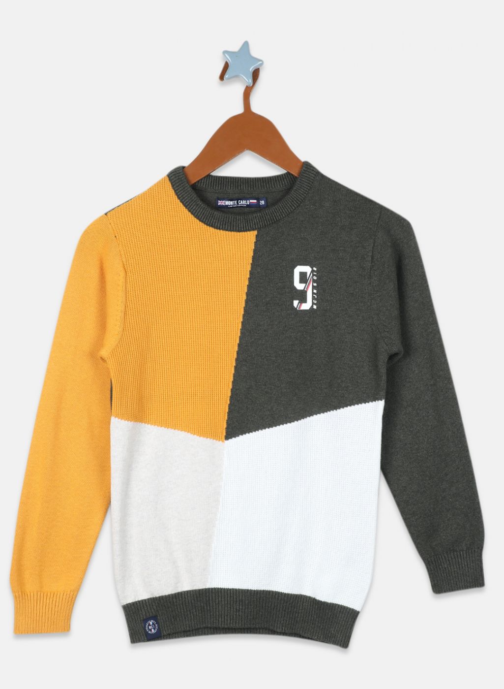 Boys Olive Solid Pullover