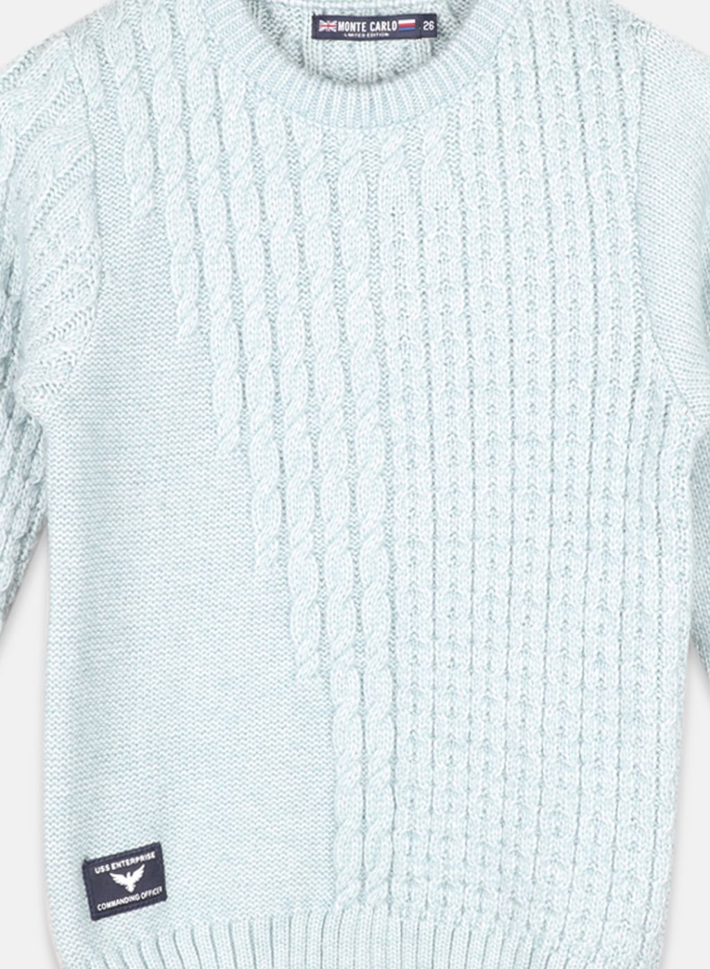 Boys Blue Printed Pullover