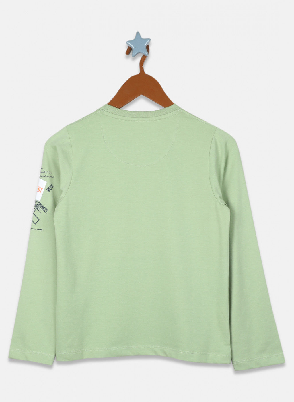 Boys Green Printed T-Shirt