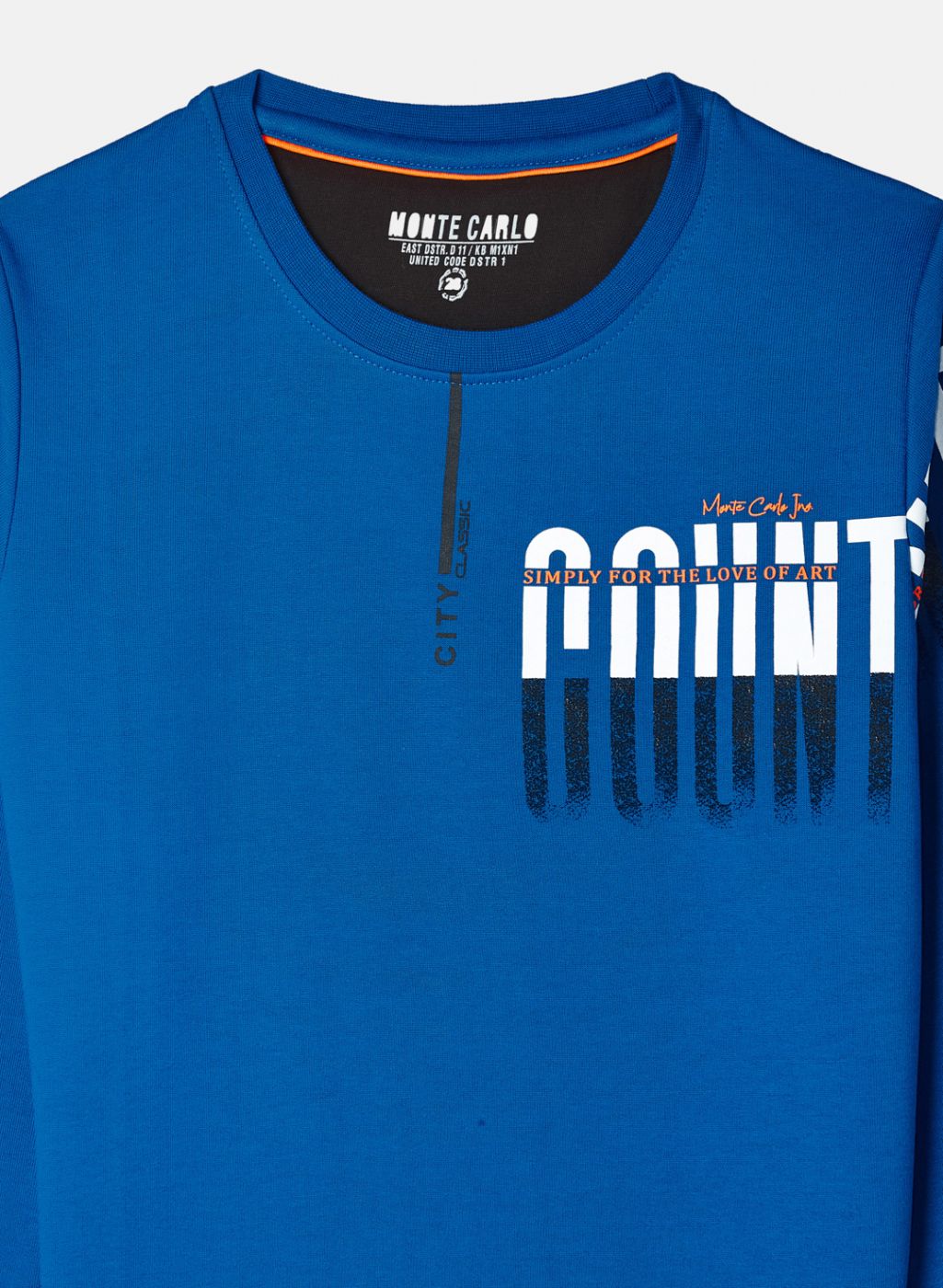 Boys Royal Blue Printed Sweatshirt