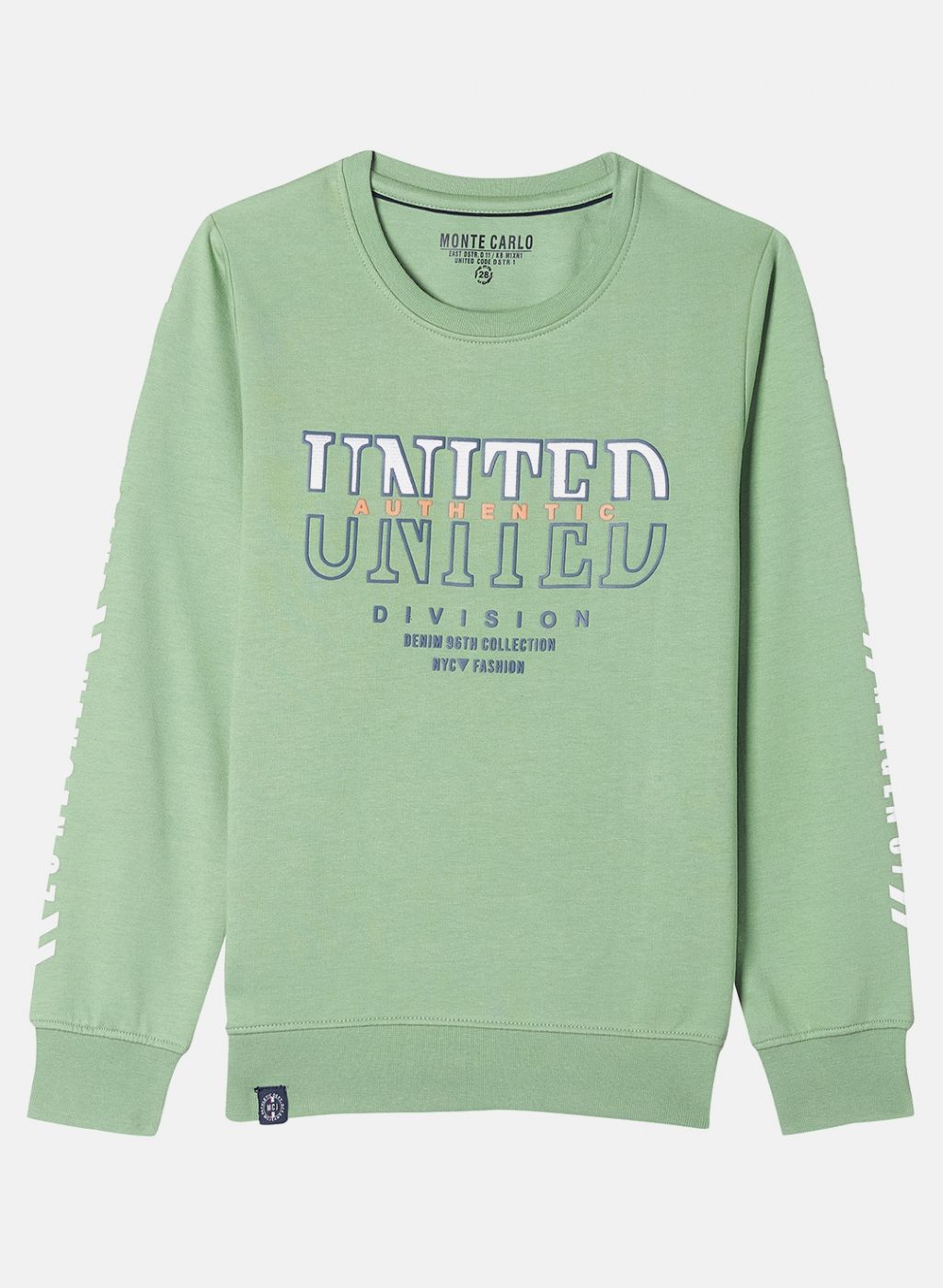 Boys Green Printed Sweatshirt