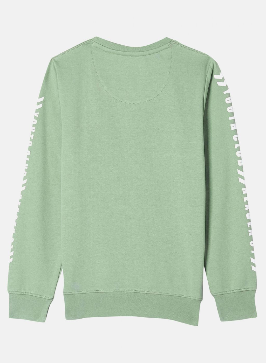Boys Green Printed Sweatshirt