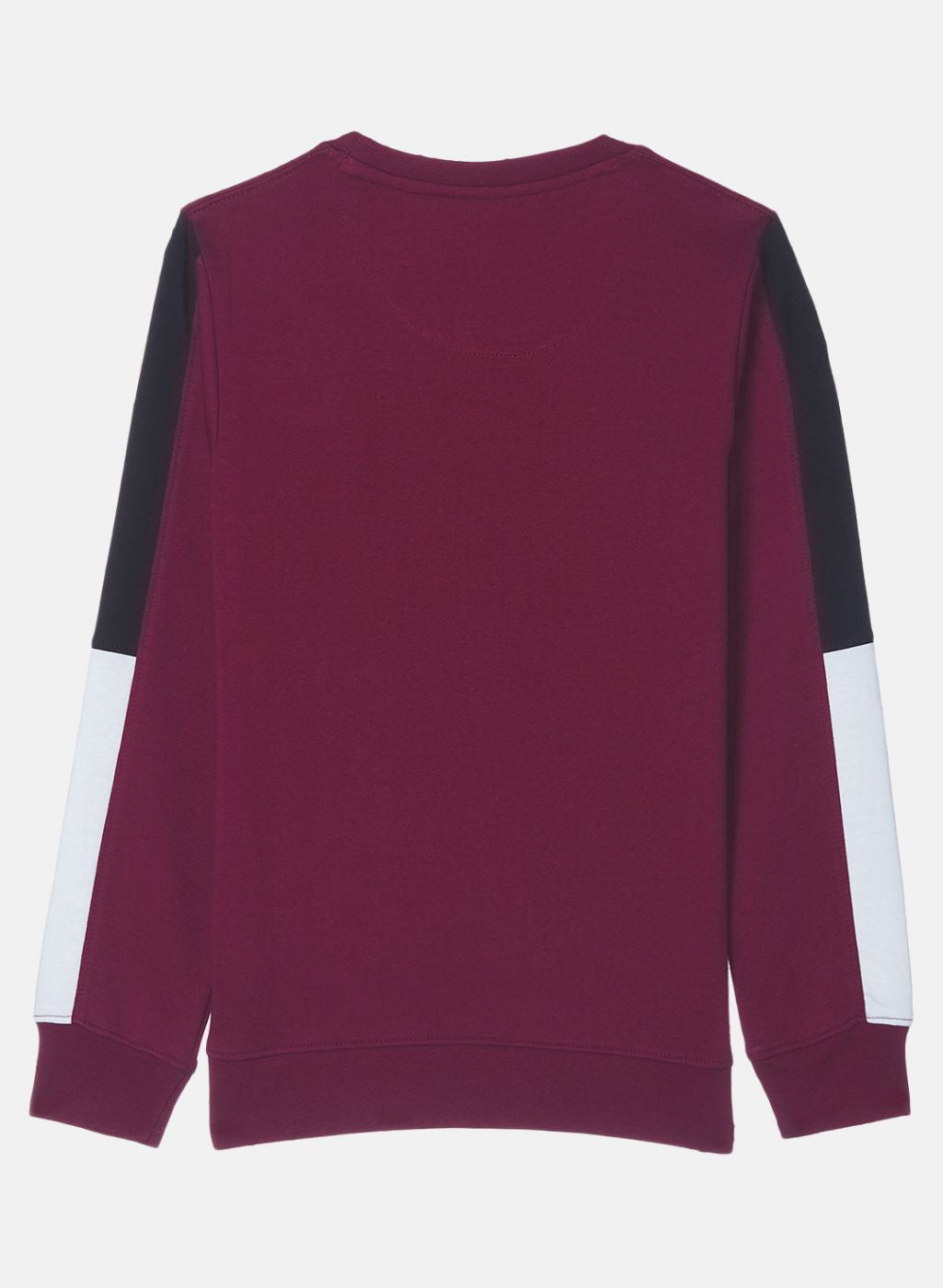 Boys Maroon Printed Sweatshirt