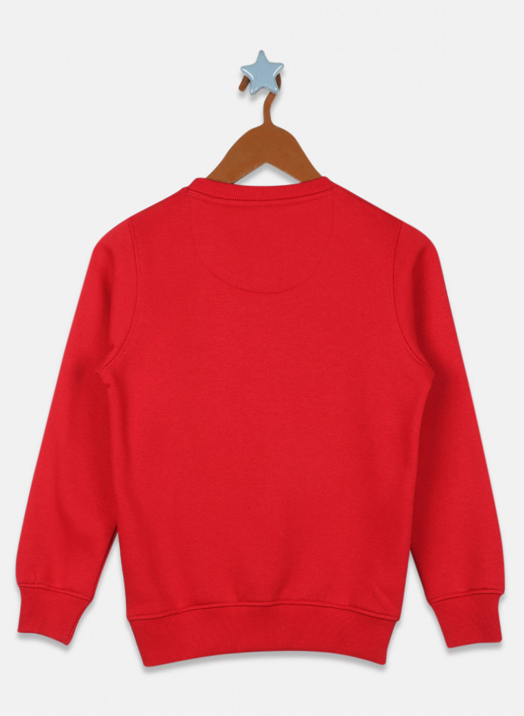 Boys Red Printed Sweatshirt