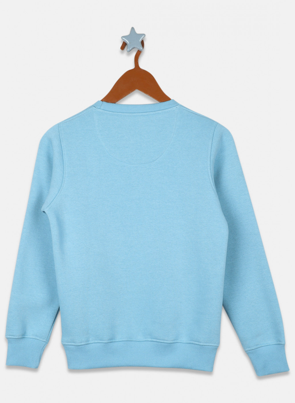 Boys Blue Printed Sweatshirt