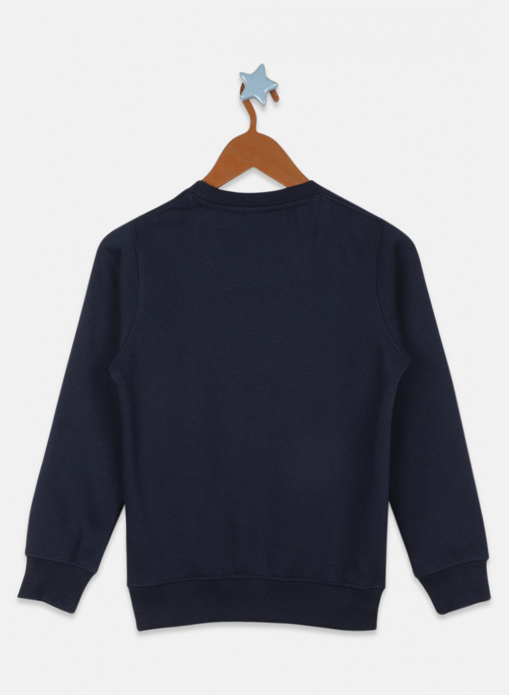 Boys NAvy Blue Printed Sweatshirt