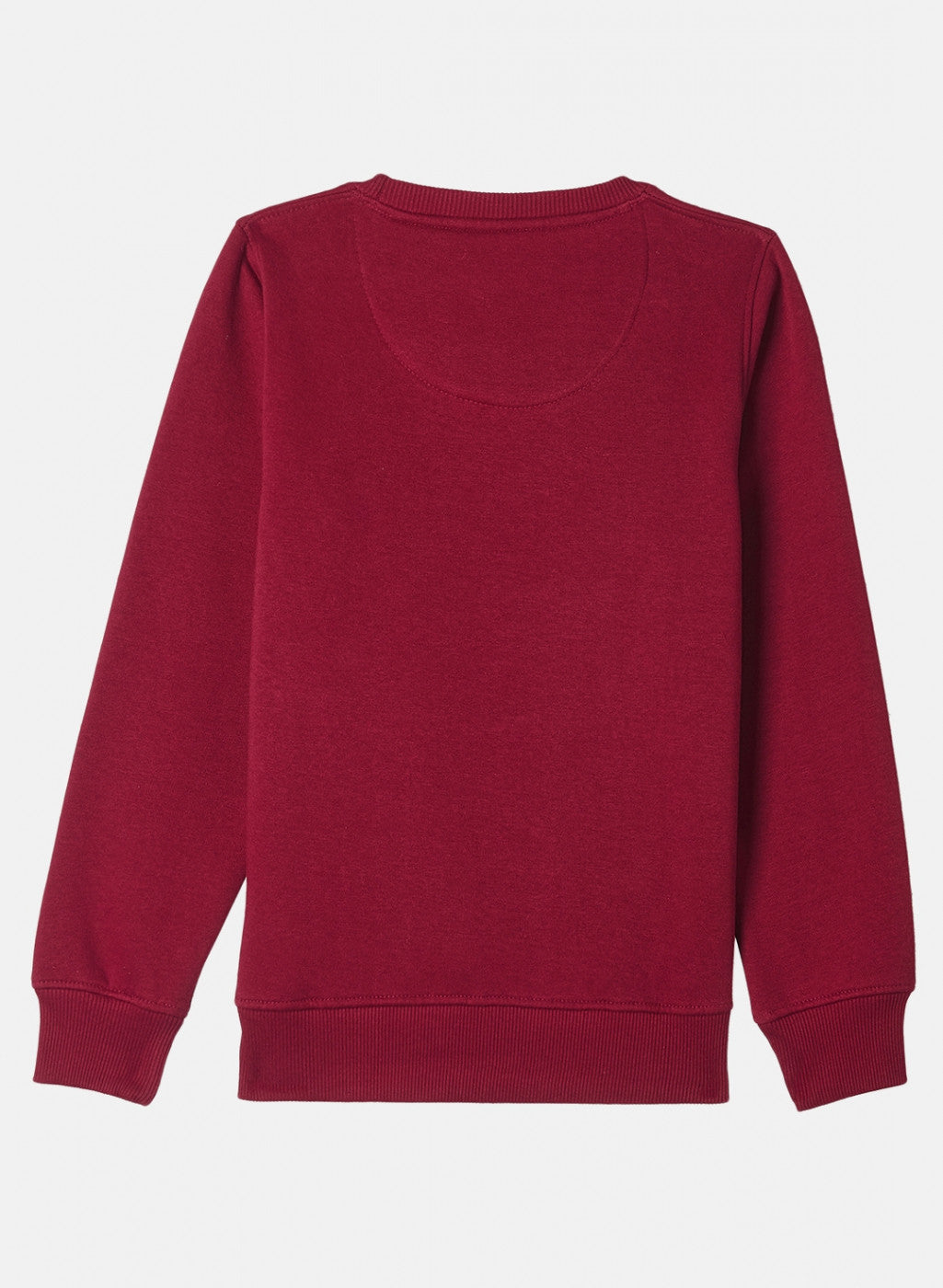 Boys Maroon Printed Sweatshirt