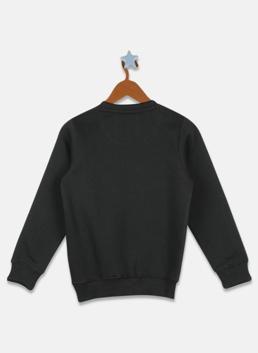 Boys Olive Printed Sweatshirt