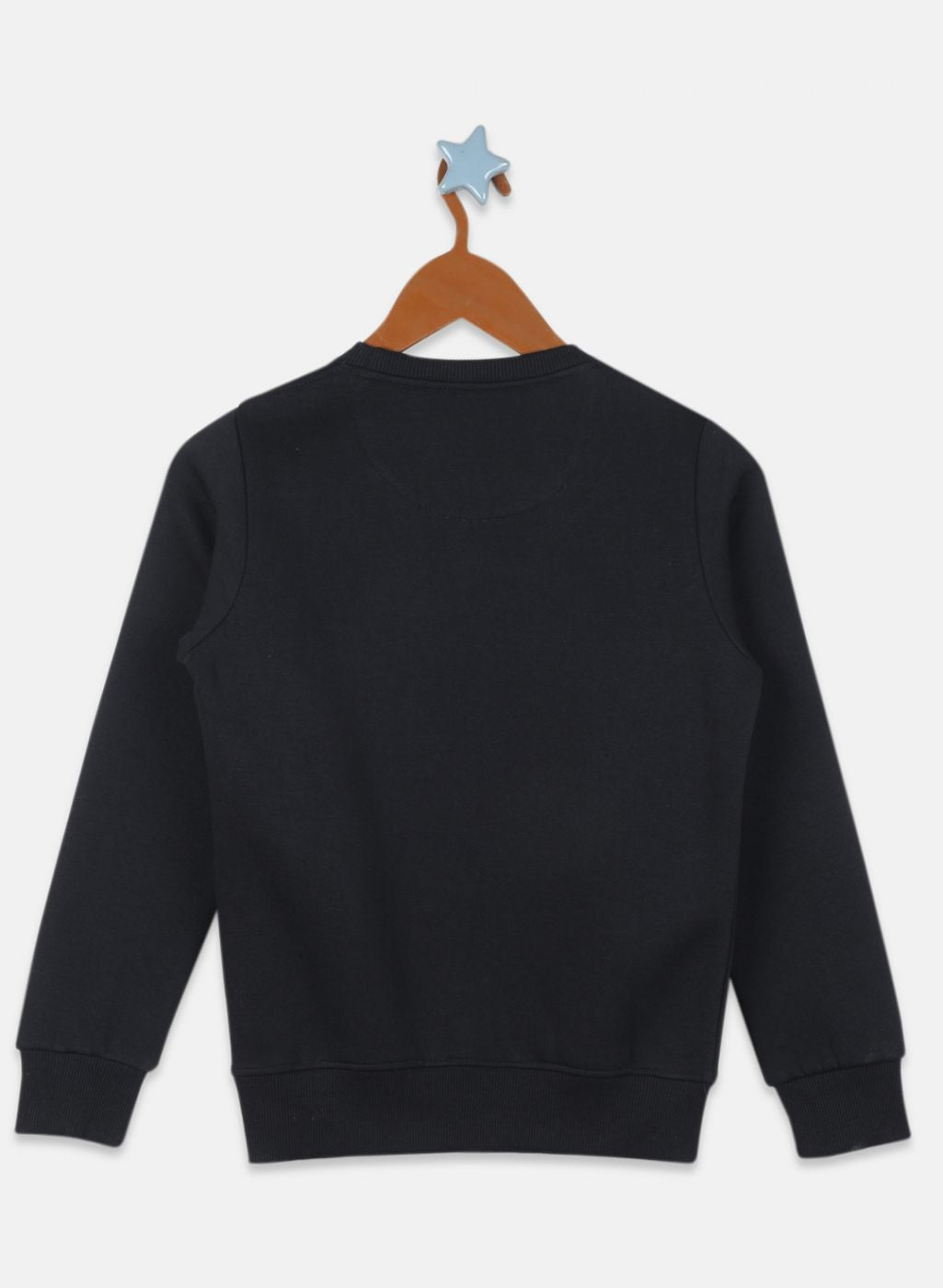 Boys Black Printed Sweatshirt